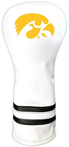 Team Golf NCAA Iowa Hawkeyes Fairway-Schlägerhaube, weiß, Vintage, Fairway-Golfschlägerhaube, passgenaues Design, Retro-Design