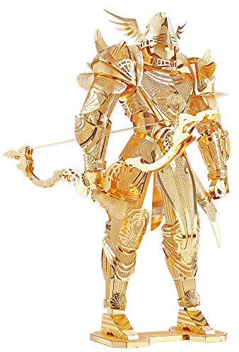 Piececool 3D Puzzle Metall Rittermodell Bogenschützen, 3D Metall Puzzle Mechkrieger für 340 Edelstahl, Ganzes Metall, 1:1 Wiederherstellen, Geburtstagsgeschenk, Modellbausatz Erwachsene, 134 Teile