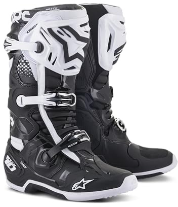 Alpinestars Tech 10 Stivali Motocross (Black/White,9 (43))