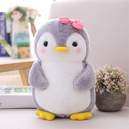 Nicole Knupfer Pinguin Stofftier Plüschtier, Pinguin Kuscheltier Tier Kissen Geschenk Für Kinder/Erwachsene (Pinguin mit Schleife,45 cm)