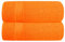GLAMBURG Baumwolle 2er-Pack Oversized Badetuch-Set 70 x 140 cm, große Badetücher, Ultra saugfähig, kompaktes und leichtes Handtuch — Orange
