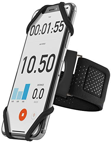 Bone Run Tie Connect Kit, 360° Rotation Detachable Universal Running Armband Fits Universal Phone Size 4.7-7.2 for iPhone 14 13 12 11 Pro Max Mini Samsung Galaxy S23 and More (Combo Set of 3 Sizes)