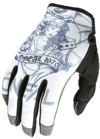 O'NEAL | Fahrrad- & Motocross-Handschuhe | MX MTB DH FR Downhill Freeride | Langlebige, flexible Materialien, belüftete Nanofront-Handpartie | Mayhem Glove Sailor V.22 | Erwachsene | Weiß | Größe M
