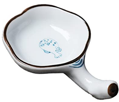 Cabilock 1pc Ceramic Ink Brush Washer Pot Multi-Function Water Holder for Calligraphy Art Smooth Base for Stability Polished Design for Safe Use for Creative Friends Family