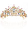 Krone Damen, Krone Diadem, Prinzessin Krone, Krone Mädchen, Tiara Kristallkrone, Kupfer Zirkon Damen Krone, Kristalle Prinzessin Krone Braut Tiara Diadem für Hochzeit Festzüge