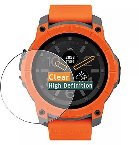 Vaxson 3 Stück Schutzfolie kompatibel mit Nixon The Mission Watch Display folie folien Displayschutzfolie ( nicht Panzer Schutz Glas folie SchutzGlas nicht PanzerGlas ) Neue