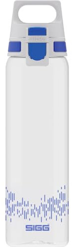 Sigg - Tritan Renew Water Bottle - Total Clear ONE MyPlanet Blue - Suitable For Carbonated Beverages - Dishwasher Safe - With Fruit Strainer - Leakproof - Lightweight - BPA Free - Blue - 0.75L