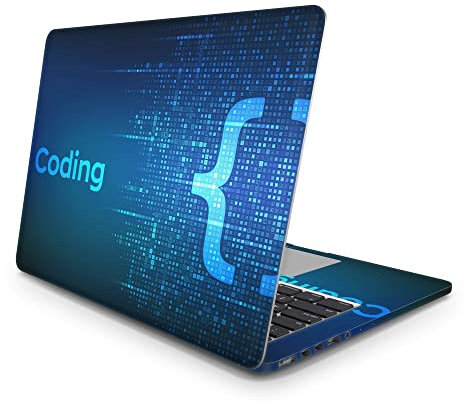 Sticker Master Program And Code Protection Decal Full Body Skin (Logo Cut) Compatible With Apple MacBook Pro Air 11 12 13 15 16 17 21 27 Inch Laptop Sticker MacBook Pro 16inch Touch Bar 2019 A2141