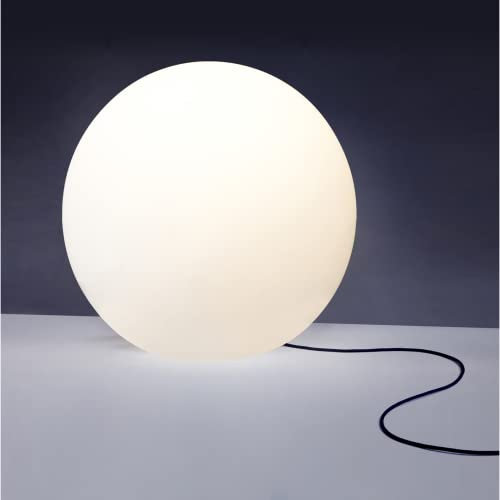 Adviti LUNA Bola Luz Jardin Exterior 1xE27 IP44 Blanca No incluye bombilla (Ø 450)