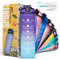 K-MART Trinkflasche 1000ml Sport Wasserflasche mit Motivierender Zeitmarkierung und Strohhalm, Auslaufsichere Trinkflasche BPA Frei Ungiftiges Tritan Material 1 Klick Öffnen für Laufen Gym Blau