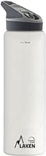 Laken TJ10B - Termo unisex para adultos, color blanco, 18/8-1L
