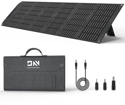 DaranEner SP100 Panneau solaire 100 W pour générateur solaire NEO300, panneaux solaires 5 V USB et 18 V DC, panneau solaire portable pliable pour terrasse, camping-car, camping en plein air, panne de