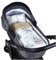 Babylux Babydecke Minky PLÜSCH Kuscheldecke Decke 75 x 60 cm + Kissen 2 TLG Set für Kinderwagen/Wiege (MP127 - Beige + Elefanten)