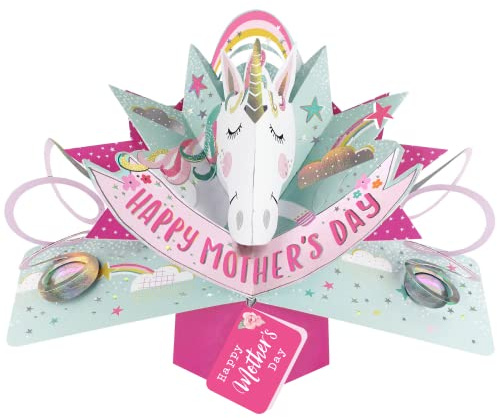 Mother's Day Mothering Sunday Unicorn Pop Up Card 3D Greeting Cards POP025M01