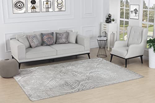 Livabliss Meknes Vintage Teppich groß - Orientalischer Teppich Wohnzimmer 200x275 cm, Esszimmer, Schlafzimmer - Boho Teppich, Kurzflor Teppich für einfache Pflege - Muster Teppich in Hellbeige
