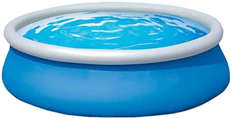 Planschbecken Groß Familienpool Aufblasbar Für Erwachsene, Swimmingpool Garten Groß, Schwimmbad Für Familie, Stabiles Planschbecken Für Garten, Garten, Einfacher Aufbau ( Color : /Blue , Size : 183*51