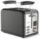 LAICA ISEO Digitaler Toaster für 2 Scheiben, mit voneinander unabhängigem Auswurf und extra breiten Schlitzen, Auftauen- und Erwärmen-Funktionen, 6 Bräunungsstufen, Bagel-Funktion, Edelstahl-Schwarz