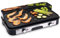 Plancha de asar eléctrica 2400W Teppanyaki - Antiadherente - Superficie mixta con plancha y grill - Gran superficie de cocinado - Dos termostatos independientes con hasta 270º