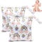 NTGRTY Windeltasche, 2 Stück, Nappy Bags, Wet Dry Bags, Wet Dirty Laundry Bag, Waterproof Dry Wet Bag, Diaper Bag for Babies Swimming Camping Travel Gym Workout Beach (Regenbogen)