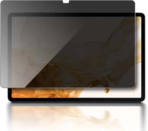 LanQii Sichtschutz Kompatibel mit Samsung Galaxy Tab S8+ 2022/Tab S7+ 2020 12,4 Zoll, PET Blickschutzfilter, 360-Grad Privacy Displayschutz Anti-Spy Schutzfolie für Galaxy Tab S8+/Tab S7+