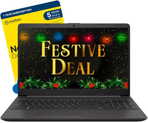 MESH Computers HP 250 G9 15.6-inch Laptop (Intel Core i5-1235U (12th Gen), 16 GB RAM, 256 GB SSD, Windows 11 Pro) includes Free Norton 360 Deluxe Antivirus Software