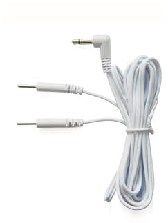 1 or 2 Set, TENS Electrode Wires, Dual Channel Tens Leads with 2mm Pin Connectors 3.5mm Jack Connector, TENS Unit Replacement Cables (1 Piece)