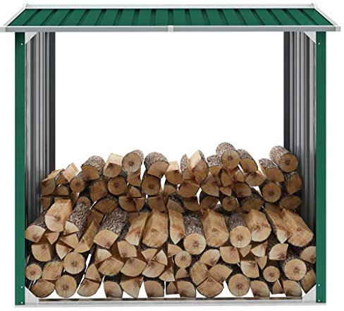 Holzhaus Lagerhaus Stahl verzinkt 172x91x154cm grün