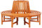 Rantry Baumbank Gartenbank Holzbank Sitzbank Parkbank Terrassenbank Möbel Bank mit Rückenlehne Rundbank Ø 160 cm Holz