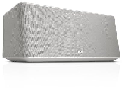 Teufel Motiv Home - All-In-One Smart Speaker - Kabelloser Tragbarer Bluetooth Lautsprecher mit WLAN Musikstreaming und Akku, Airplay 2, Chromecast, Kraftvoller Multiroom Speaker - weiß