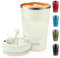KETIEE Kaffeebecher to go,380ml Thermobecher Kaffee-to-go,Kaffeebecher Thermo,Doppelwandig Reisebecher Travel Mug,Vakuum Isolierbecher mit auslaufsicherem Deckel für Kaffee und Tee,Creme