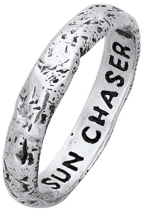 HG HAZE & GLORY Ring Herren aus 925 Sterling Silber, Schmuck Männer, Silberring oxidiert, Cool, Sun Chaser