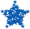 CXWLJL 24PCS Star Iron on Patches Star Embroidered Patches for DIY Crafts Backpacks Bags Hats Coats Clothes Decoration - Blue