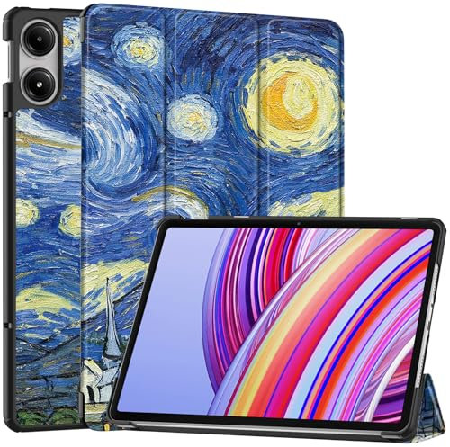 Vakarey Custodia per Xiaomi Redmi Pad Pro,Ultrasottile con Supporto Cover Tablet per Redmi Pad Pro 12.1 Pollici 2024,Cielo stellato