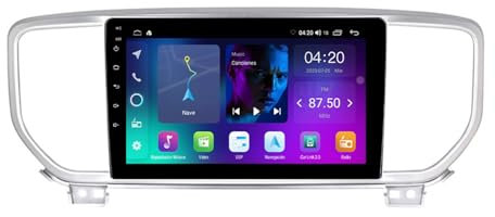 HCDZF Nf 4,Android 13 Radio de Coche con Pantalla para Kia Sportage 4 QL 2018-2022 Navegación GPS Soporta WiFi FM Bluetooth Pantalla Dividida Control del Volante Carplay cámara Trasera