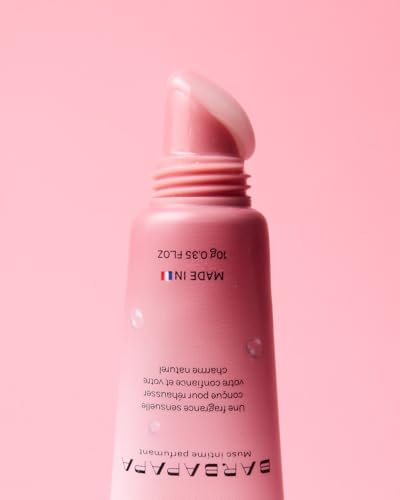 MISS MUSC - Musc Tahara Barbe à Papa en tube gloss, ~10-15g - Musc intime Parfumant et Rafraîchissant pour Corps et intimté - Longue Tenue - Fabriqué en Laboratoire Français