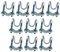 10Pcs Croci Morsetto Tubo Doppia Vite Bulloni Orizzontali Verticali Connettore Metallo Tubi Acciaio Fissatori Connettore
