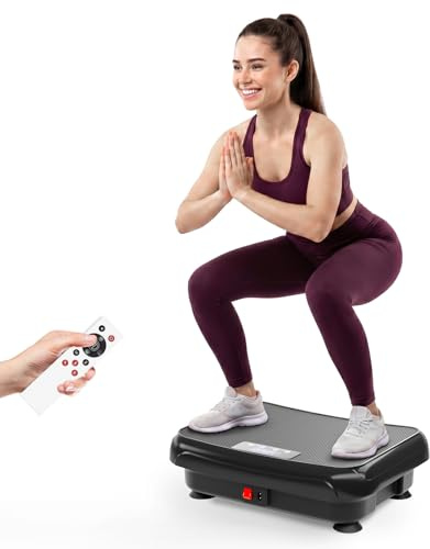 Vibration Plate Exercise Machine: TISSCARE Vibrating Plates for Lymphatic Drainage and Weight Loss, 300Lbs Capacity Full Body Power Shake Workout Platform for Home Cardio Fitness