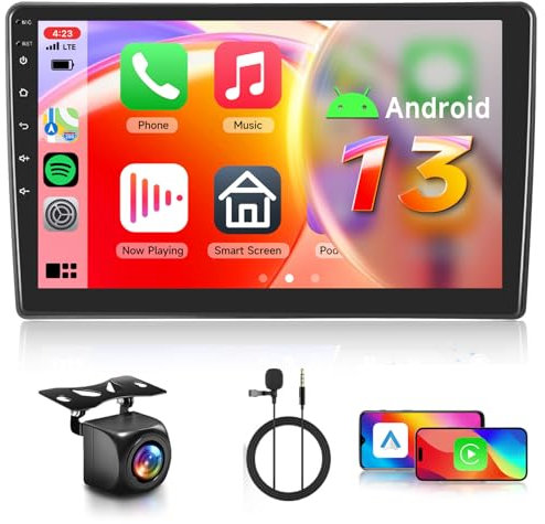 【8 Núcleo 4+64G】 Hodozzy Carplay Radio Coche para Citroen C5 2008-2017,10 Pulgadas Autorradio Android con Pantalla Táctil con WiFi/GPS/RDS/FM/Bluetooth/USB/DSP