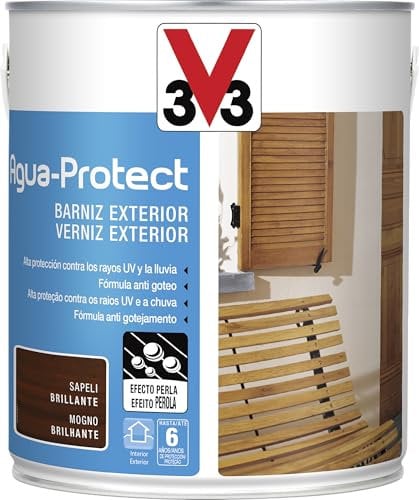 Barniz Exterior Agua Protect Brillante Sapeli 2,5l