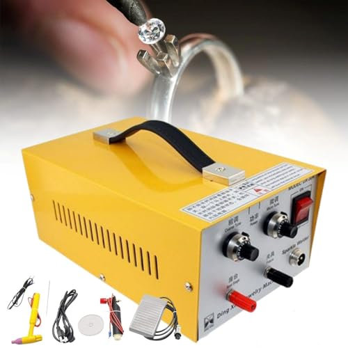 Saldatrice a punti per gioielli con pedale, impulso portatile per la creazione di gioielli in oro e argento, saldatrice a punti per gioielli