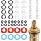 48Pcs tap washers kit - tap washers for mixer taps - multi size silicone O rings and leak proof gaskets - for kitchen and bathroom faucet repairs (1/2 turn fit)