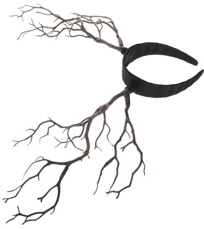 TOGEVAL Weihnachtsstirnband Damen Ast Geweih Haarschmuck Braun Unisex Einheitsgröße Cosplay Party Zubehör