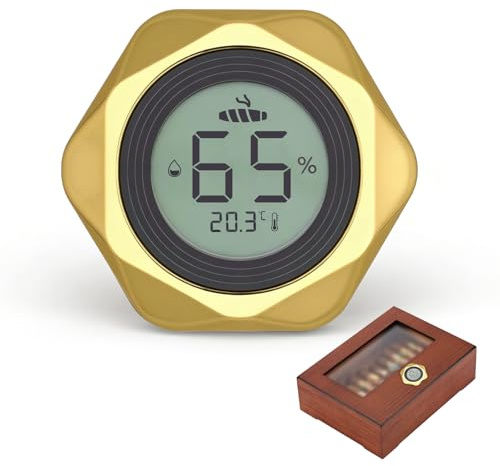 Thlevel Hygromètre Thermomètre Température Humidité Testeur Mini Numérique LCD Indicateur pour Cave a Cigare Boîte a Cigare