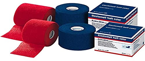 Elastomull haft color blau 6cm breit