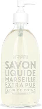Compagnie de Provence, Flüssigseife Extra Pur Coton, Baumwollblüte, Weißer Moschus, 500 ml