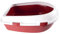 Europet Bernina 441-130872 Katzentoilette mit Rand Jumbo, 56 x 70 x 27 cm, Farbe rot