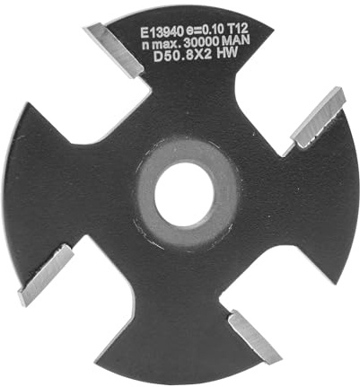 ENT 13940 Scheibennutfräser HW, Schaft (S) 8 mm, Durchmesser (D) 50,8 mm, NL 2 mm, Z4