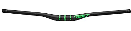 NEXT-Lenker erhöht um 20 mm – 35 x 760 – Carbon/Grün