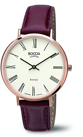 Boccia Damen-Armbanduhr Analog Quarz Leder 3590-07