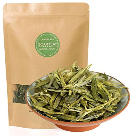 GOARTEA 250g (8.8 Oz) West Lake Xihu Long Jing Longjing Dragon Well Grüner Tee - Chinese West Lake Long Jing Spring Green Tea Grüntee